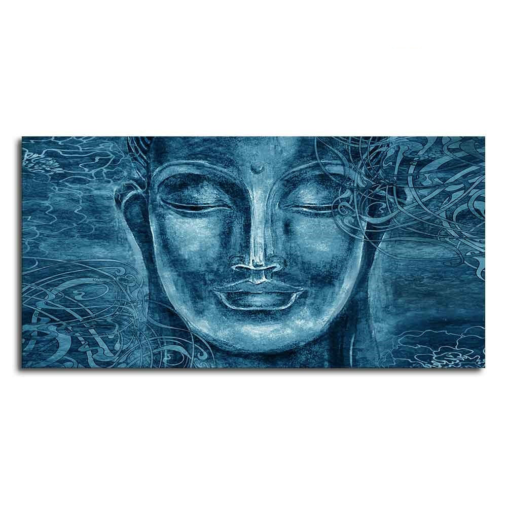 Face Sculpture of Buddha Wall Painting - Image 5