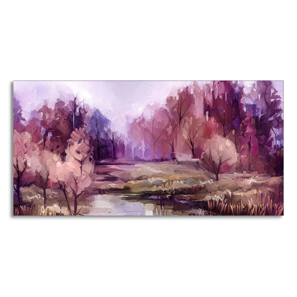 Fall Season Nature View Canvas Wall Painting - Image 4