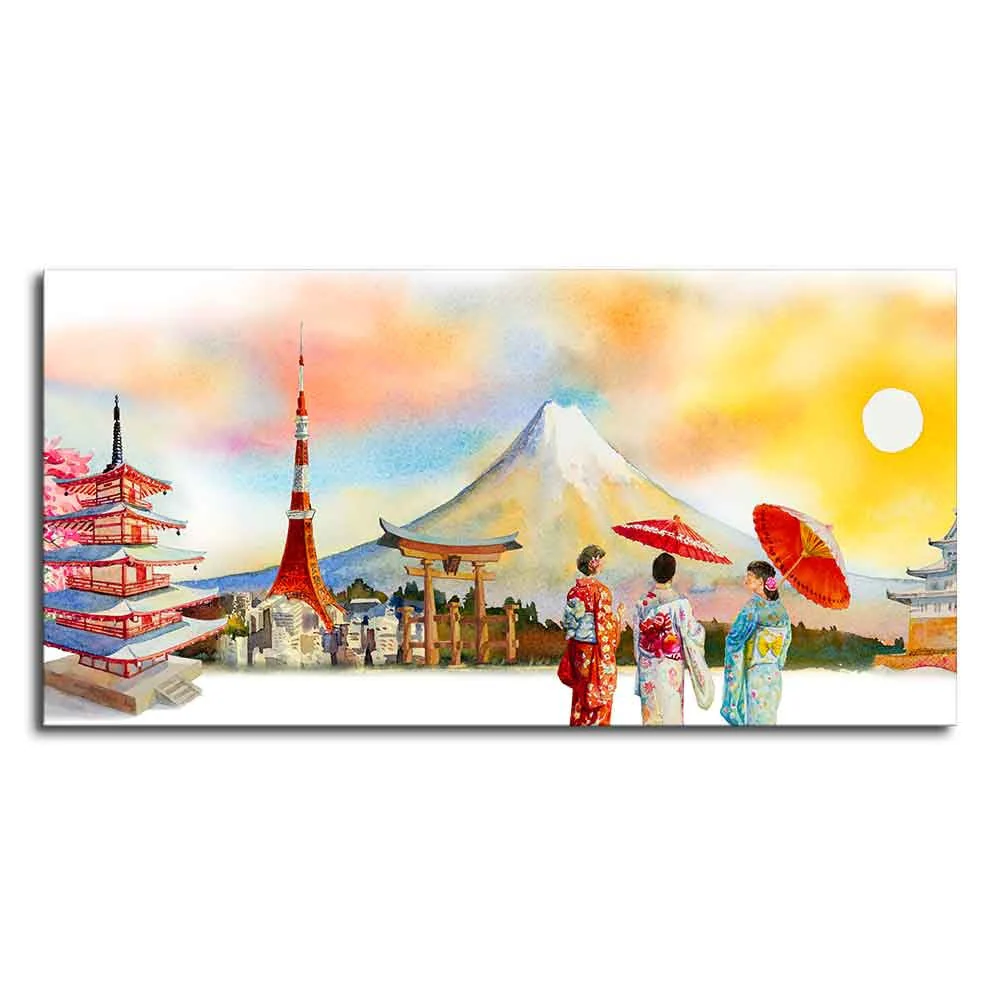 Famous Places of Japan Canvas Wall Painting - Image 4