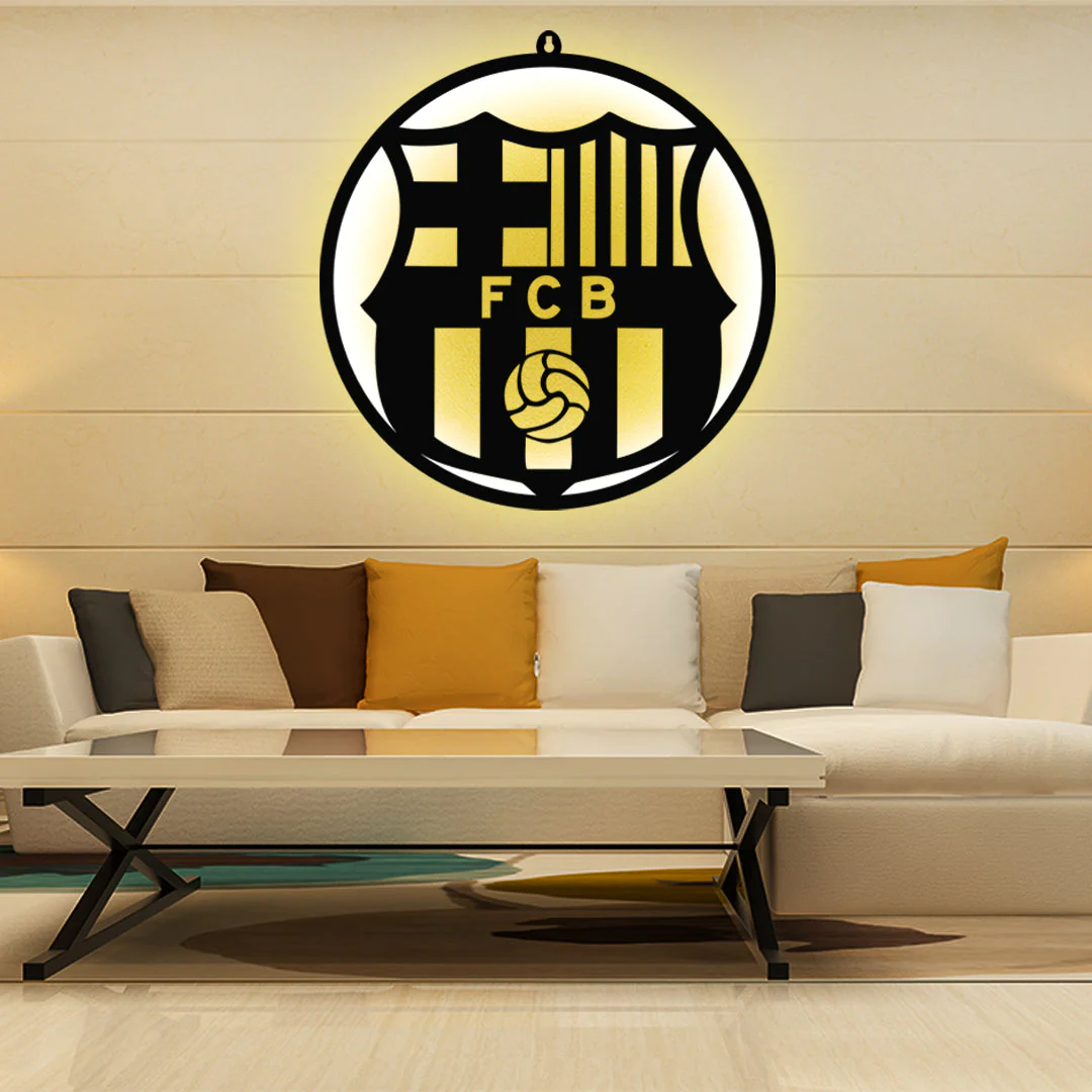 FC Barcelona FCB LED Wall Frame Light for Sports Fan Wall Decor - Image 6