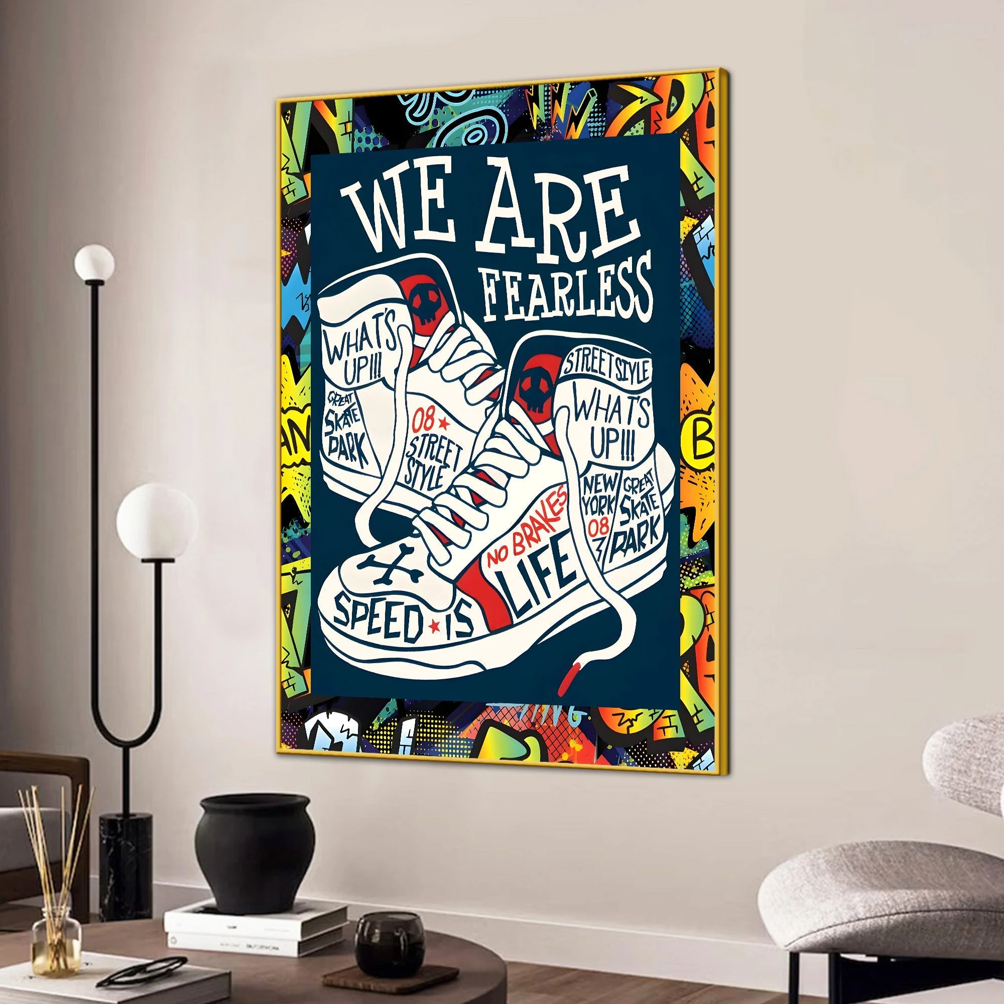 Find Your Path Fearlessly Cotton Canvas Wall Painting - Image 3