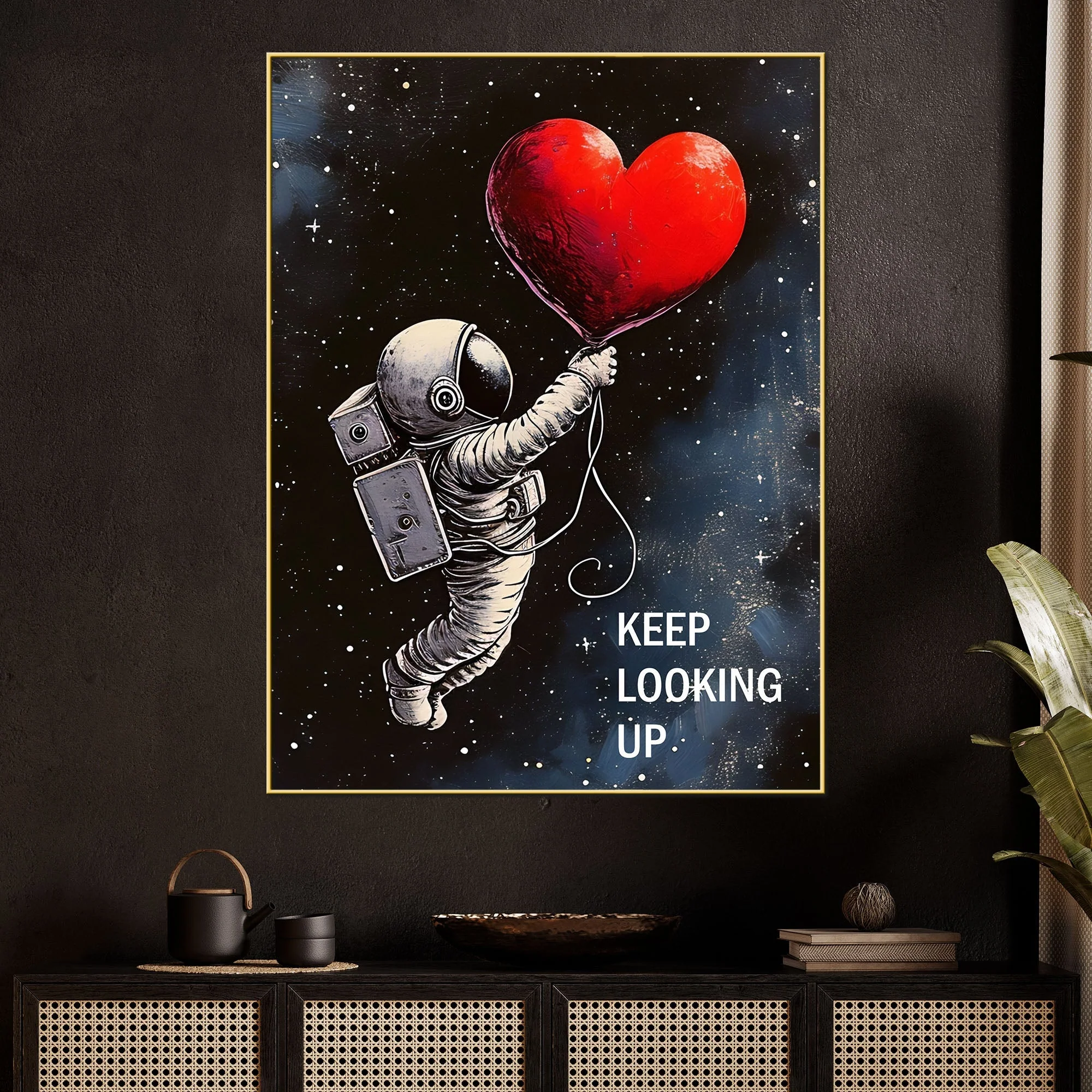 Float In Your Love Cotton Canvas Wall Painting - Image 2