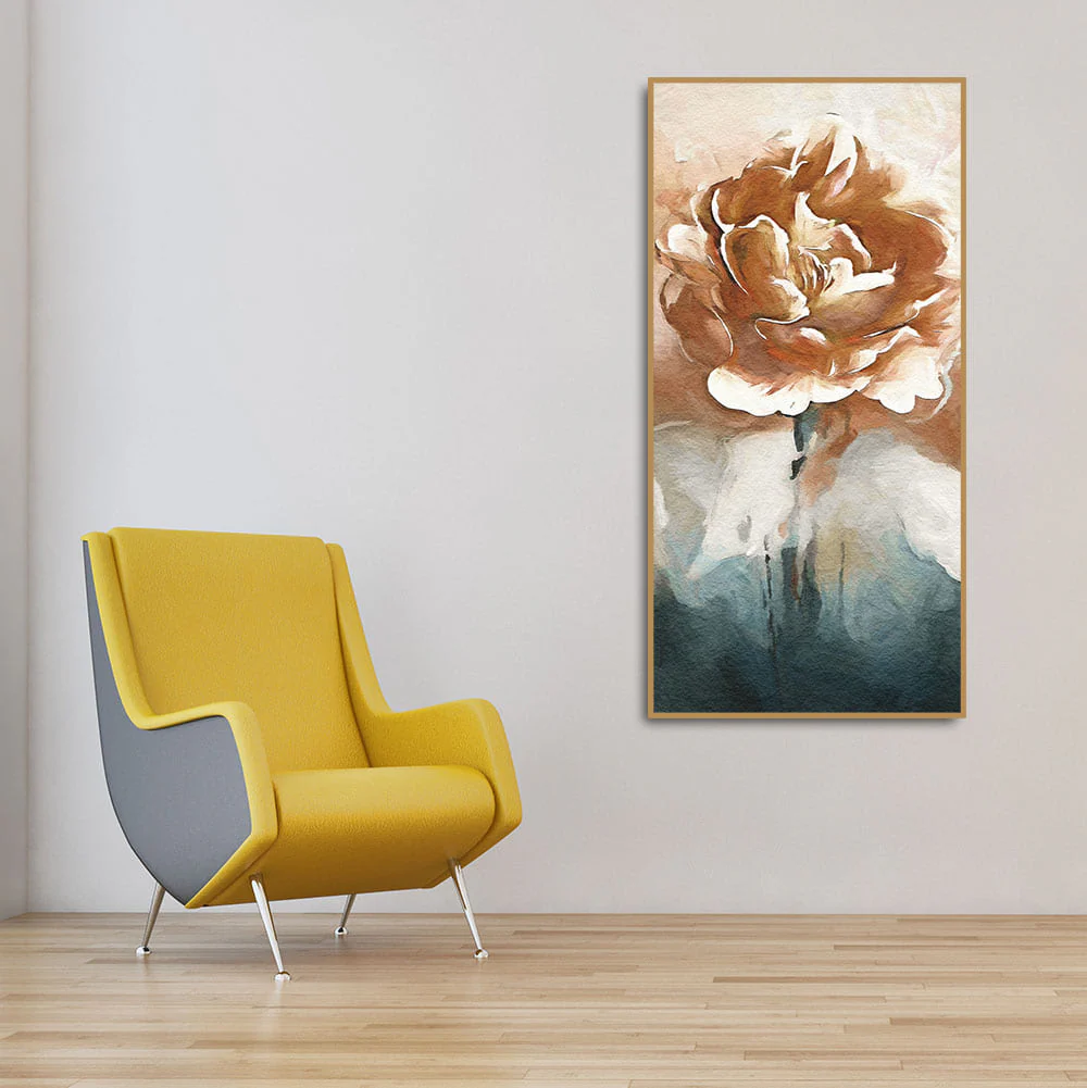 Floral Flower White Rose Premium Canvas Wall Painting - Image 3