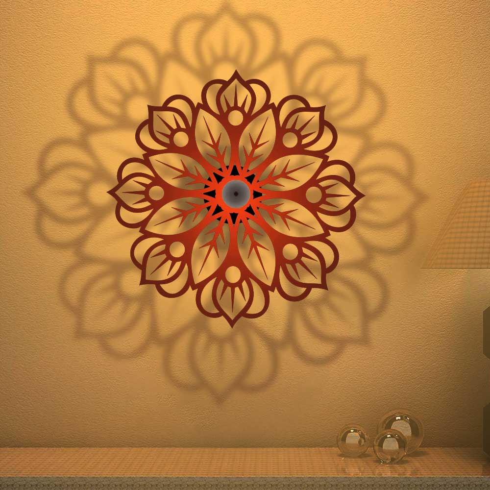 Floral Pattern Design Shadow Lamp - Image 3