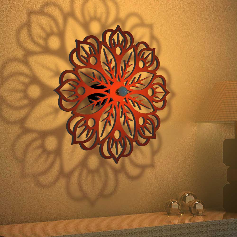 Floral Pattern Design Shadow Lamp - Image 4