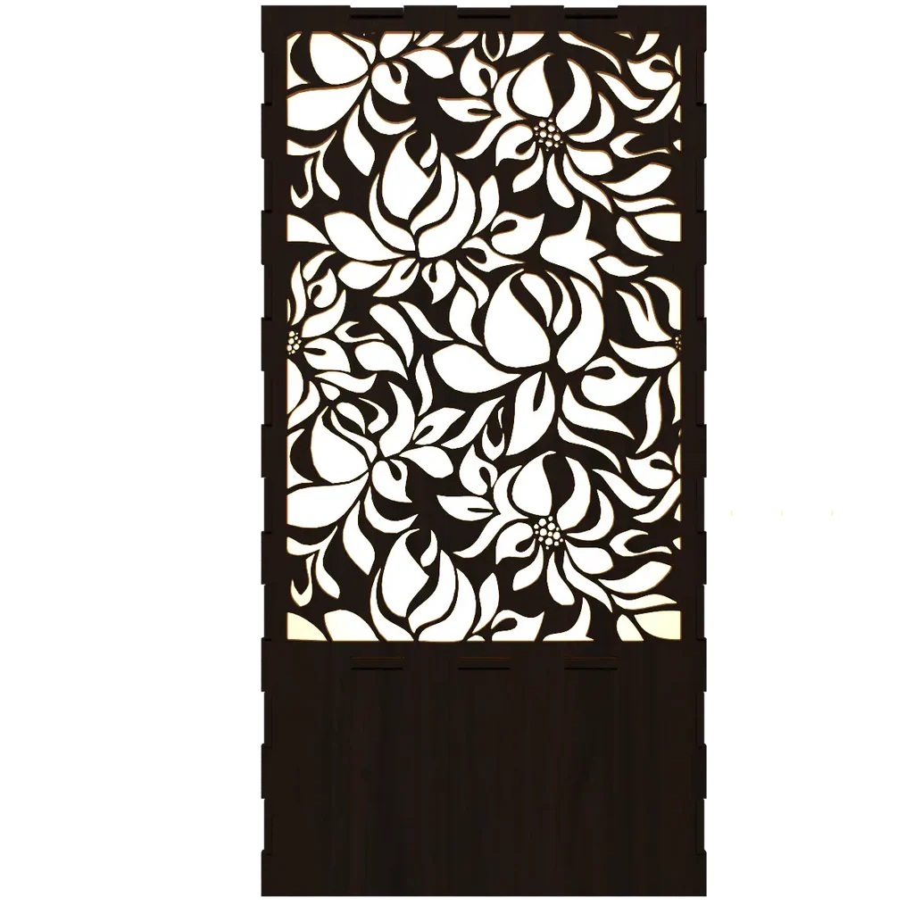 Flower Design Wooden Night Lamp Modern Table Light For Home Decor | Living Room - Image 3