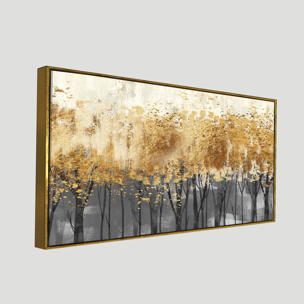Forest Splatter Abstract Art Canvas Wall Painting - Image 5