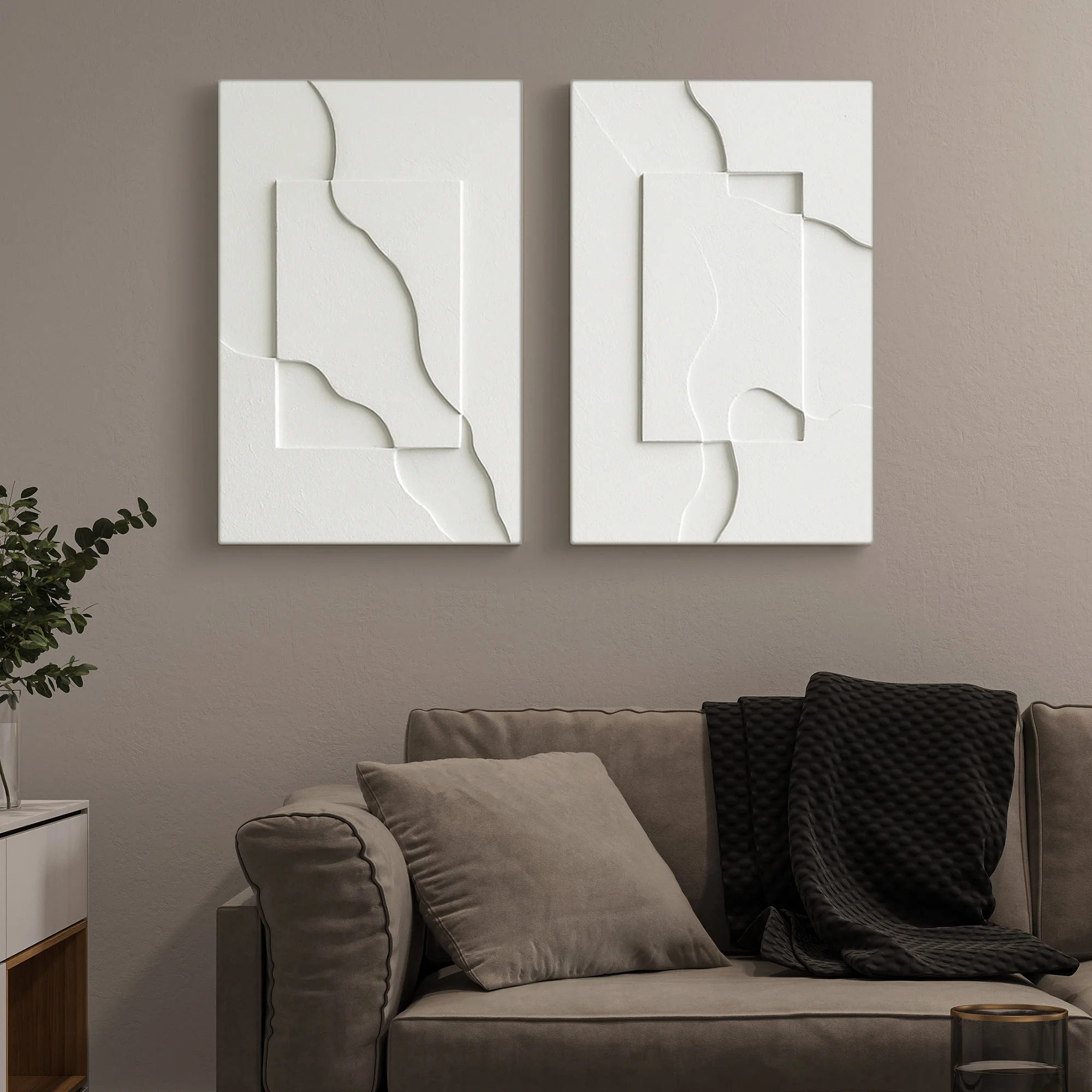 Fractured Terrain 3D Wall Art Home Decor - Image 3
