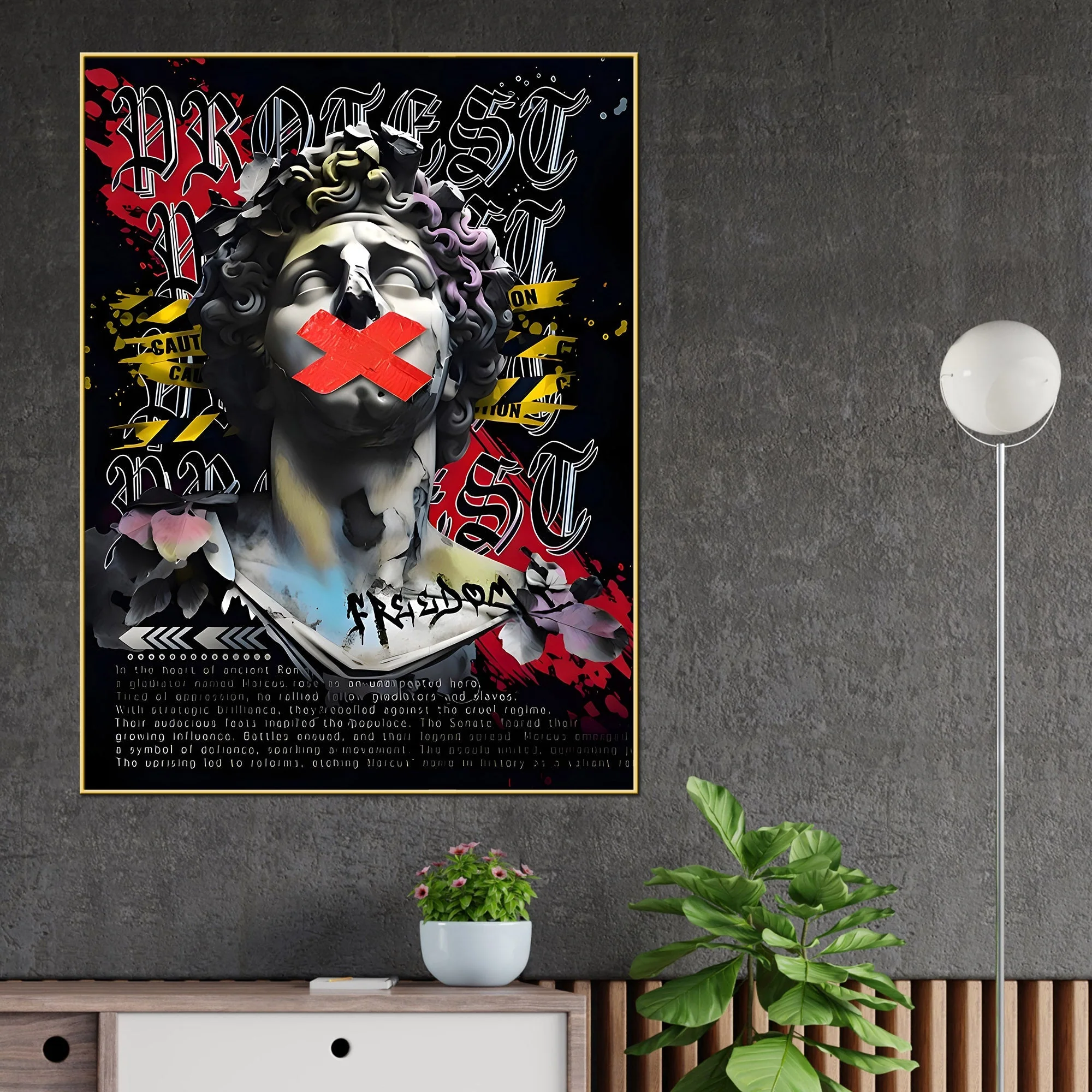 Freedom Of Speech By Augustus Cotton Canvas Wall Painting - Image 2