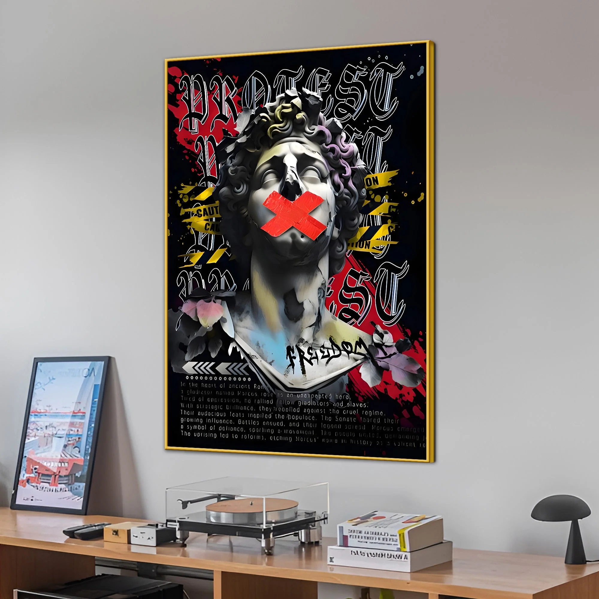 Freedom Of Speech By Augustus Cotton Canvas Wall Painting - Image 3