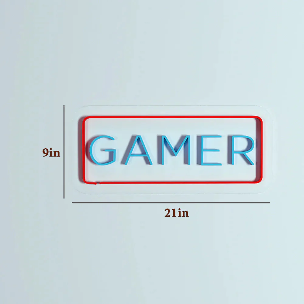 Gamer Text Neon LED Light - Image 4