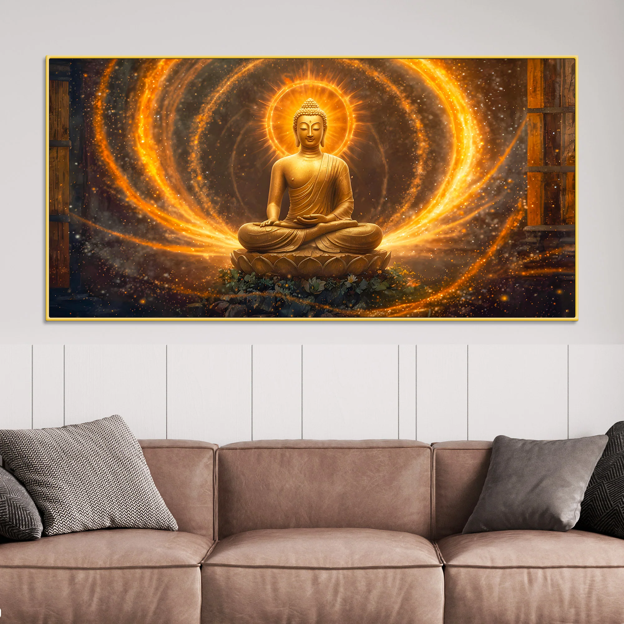 Gautam Buddha Canvas Painting for Stylish Walls - Image 2