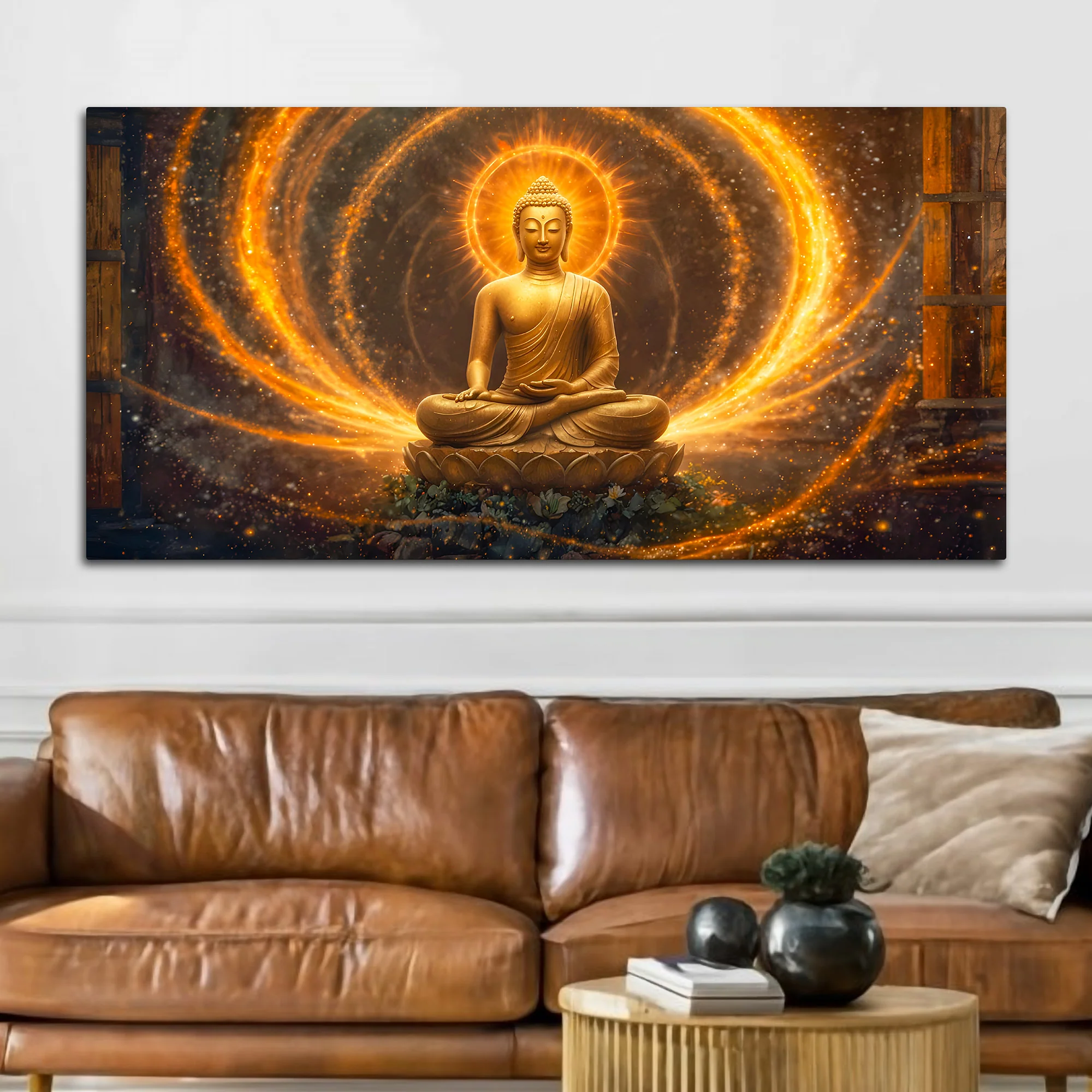 Gautam Buddha Canvas Painting for Stylish Walls - Image 3