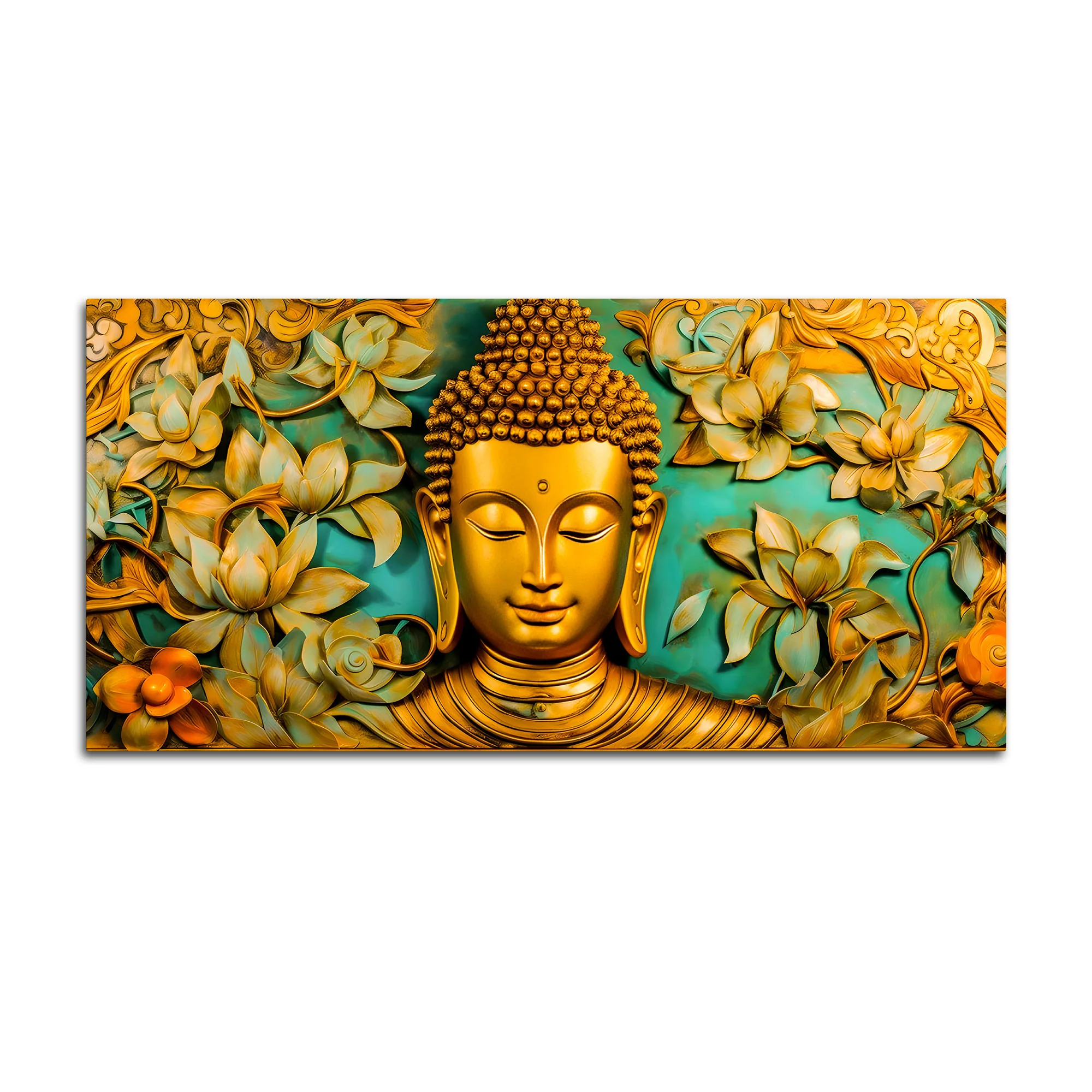 Gautam Buddha Canvas Wall Painting for Peaceful Home Spaces - Image 4