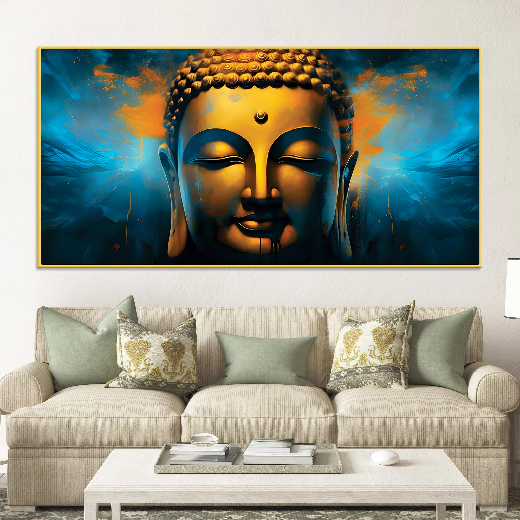 Gautam Buddha Painting for Home & Office Spiritual Decor - Image 2