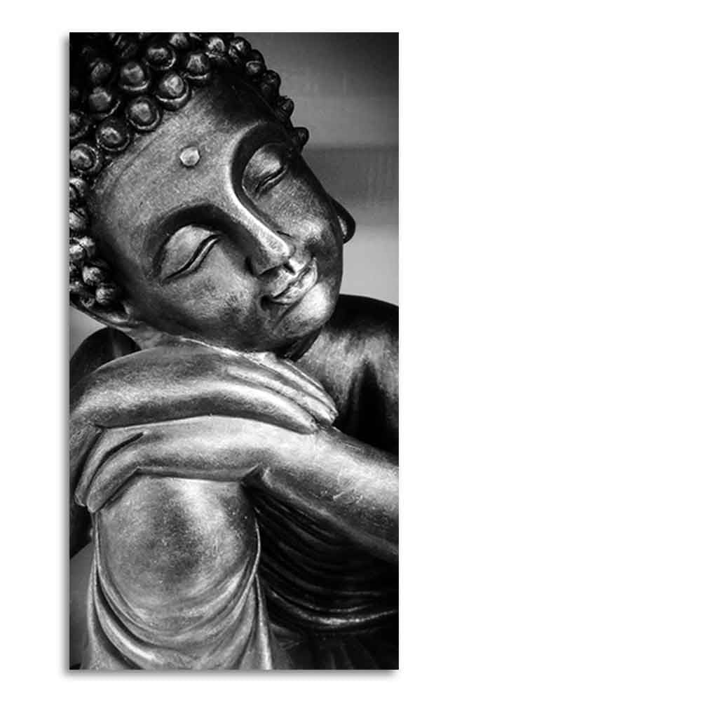 Gautam Buddha Sculpture Canvas Wall Painting - Image 6