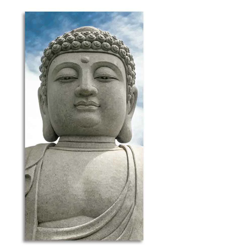 Gautam Buddha Sculpture Vertical Wall Painting - Image 6