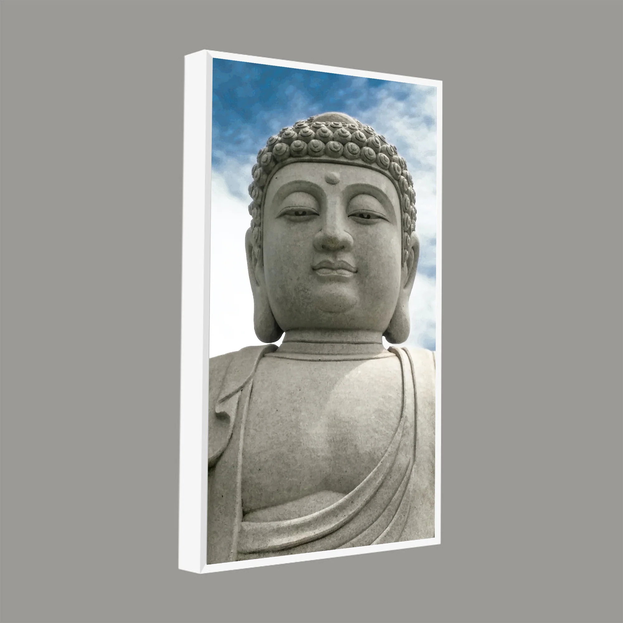 Gautam Buddha Sculpture Vertical Wall Painting - Image 7