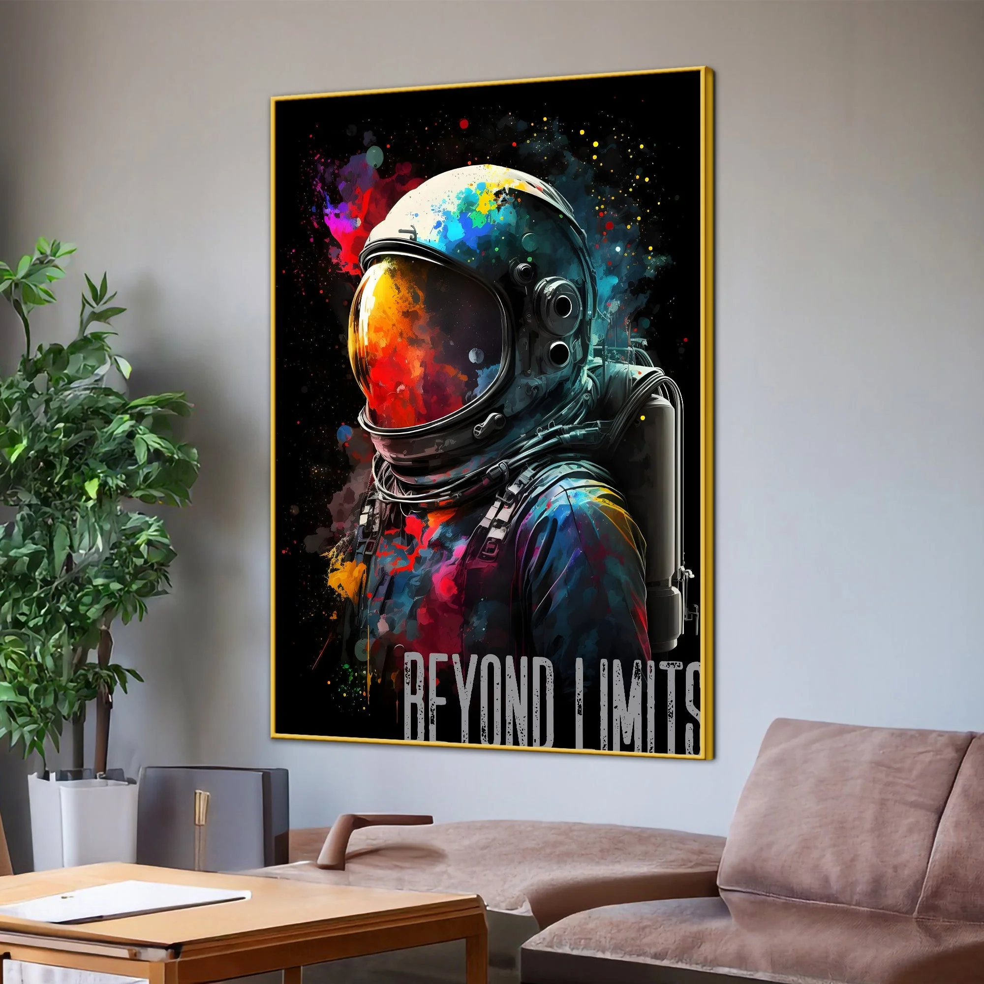 Go Beyond Your Limits Cotton Canvas Wall Painting - Image 3
