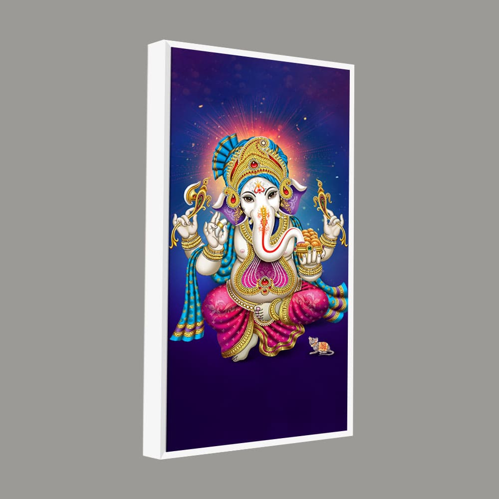 God Ganesh Spiritual Premium Canvas Wall Painting - Image 5