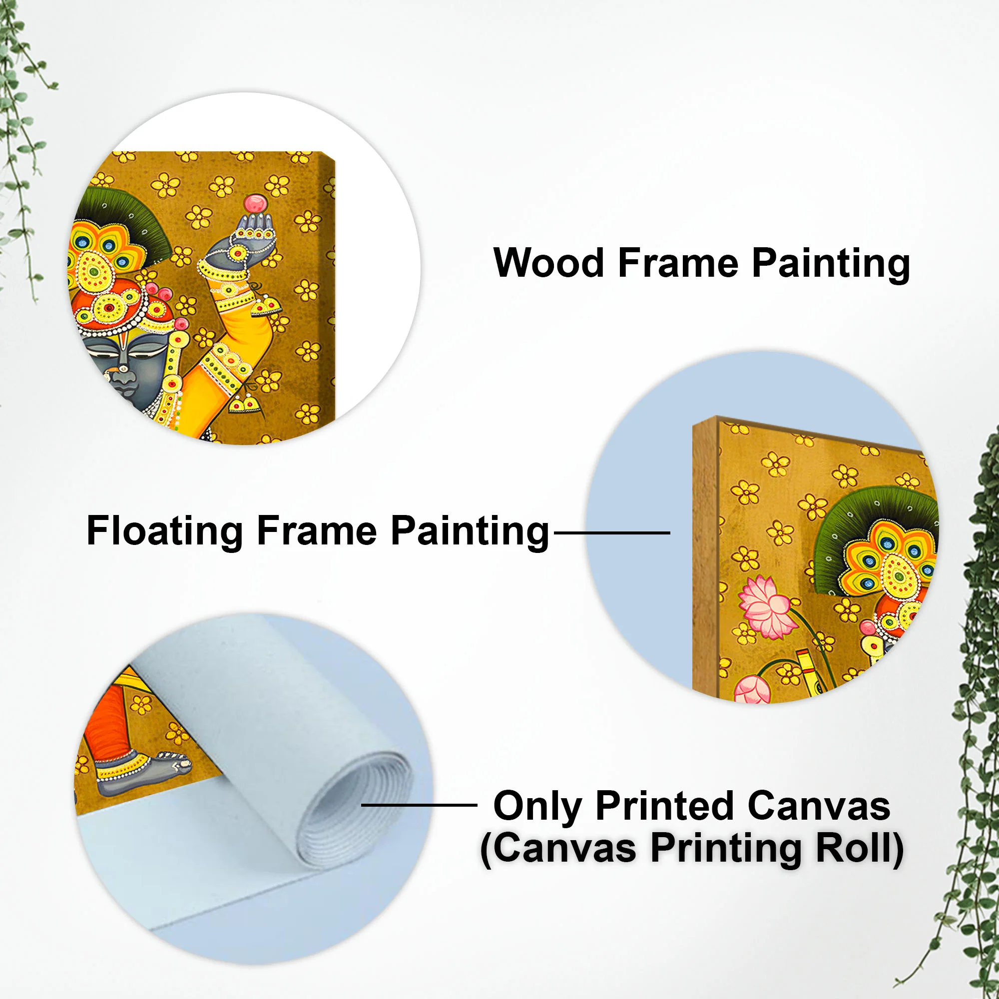God Shrinath Ji Canvas Painting | Devotional Indian Wall Decor Art - Image 5