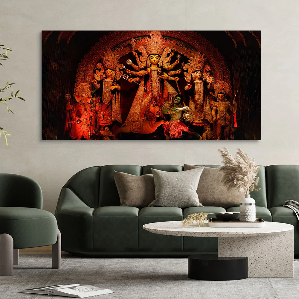 Goddess Maa Durga Premium Canvas Wall Painting - Image 2