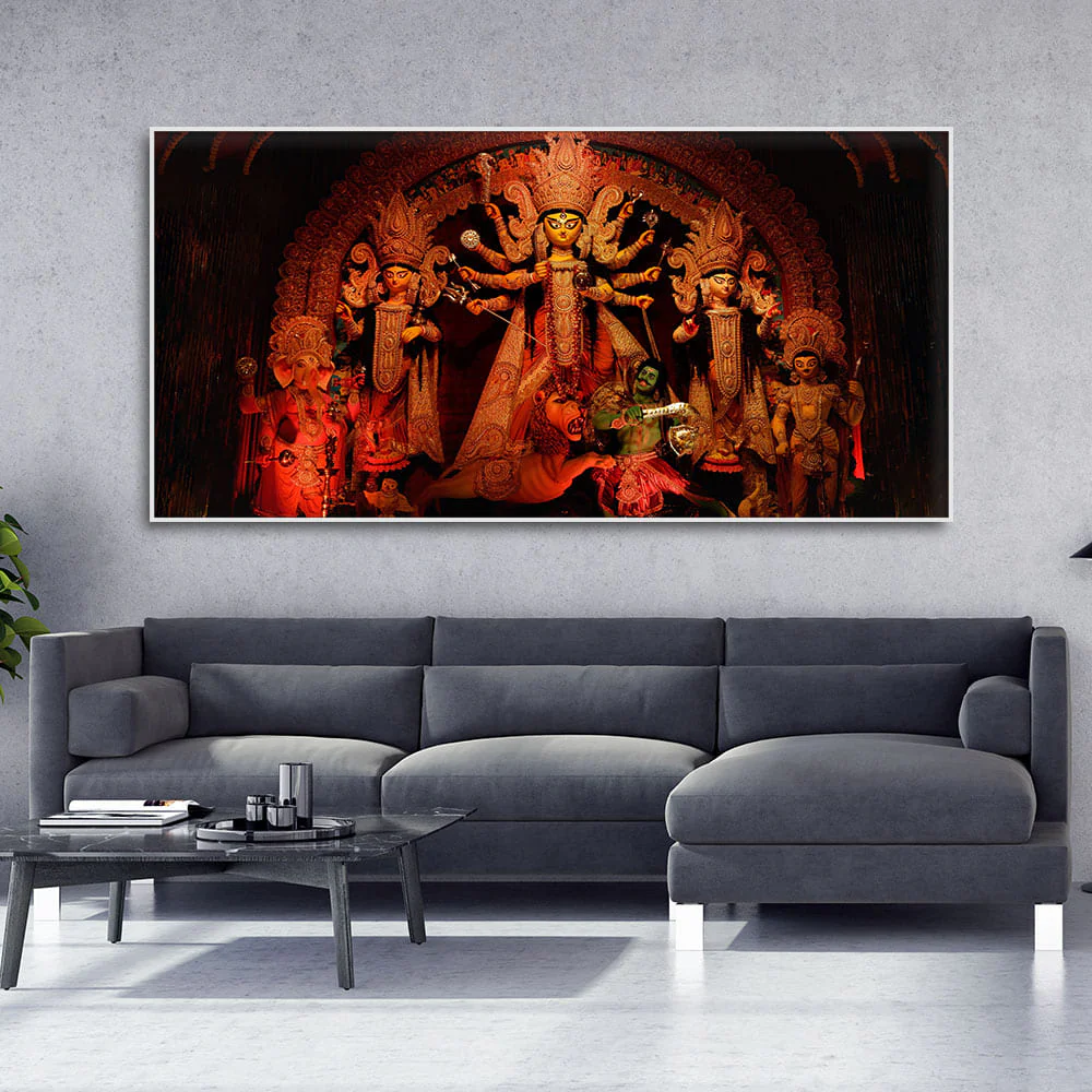 Goddess Maa Durga Premium Canvas Wall Painting - Image 3