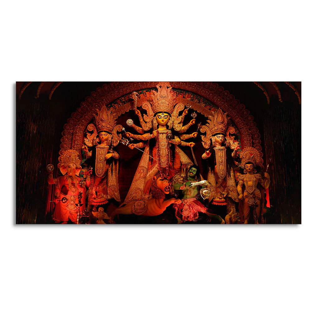 Goddess Maa Durga Premium Canvas Wall Painting - Image 4