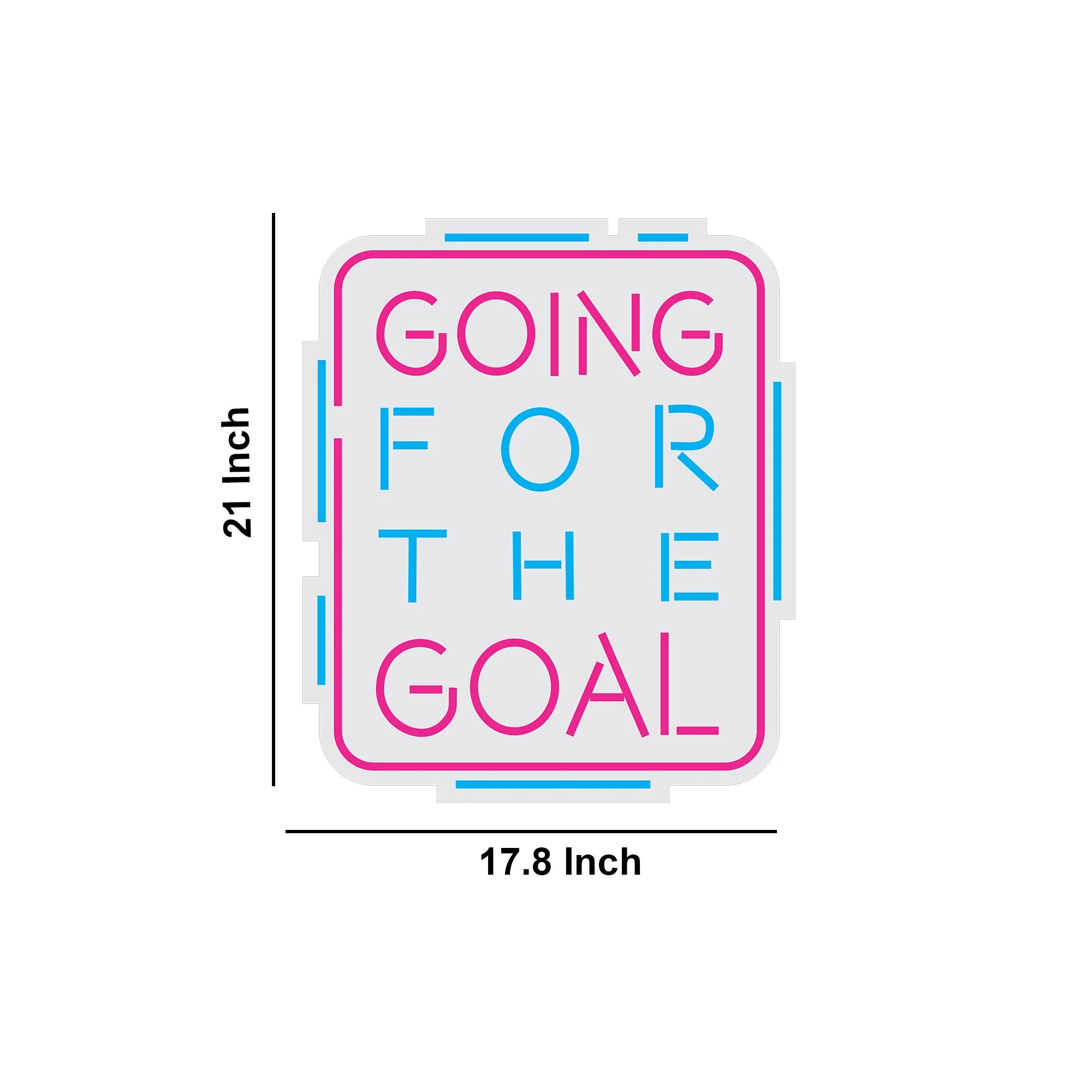 Going For The Goal Motivational Text Neon Sign LED Light - Image 3