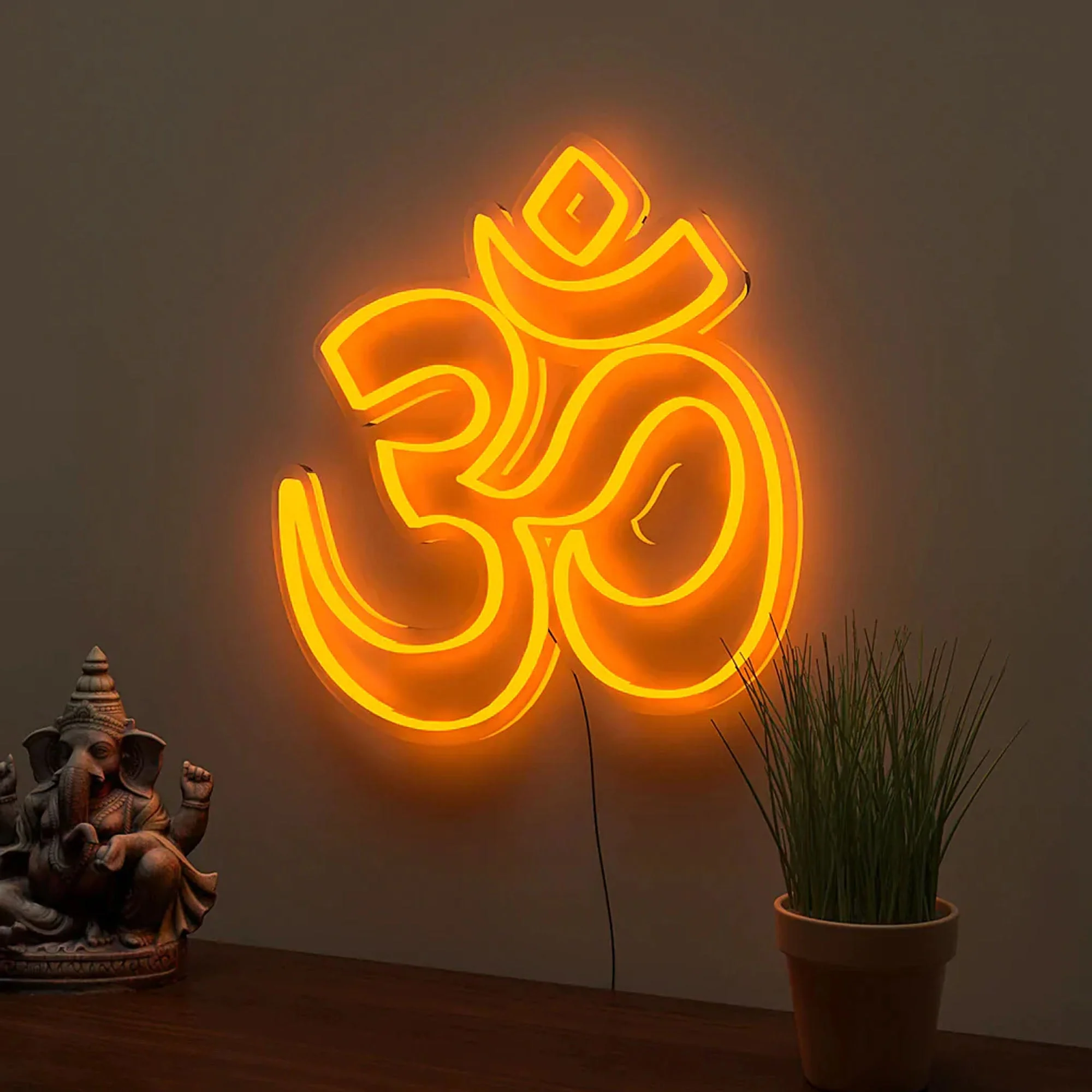 Gold OM Sign Warm Neon Light - Image 7