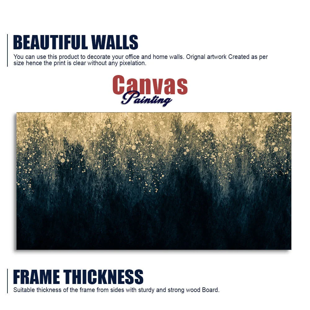 Gold Splash Texture Premium Wall Painting - Image 6