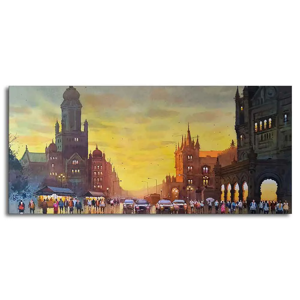 Golden Gate Bridge Abstract Premium Canvas Wall Painting - Image 5