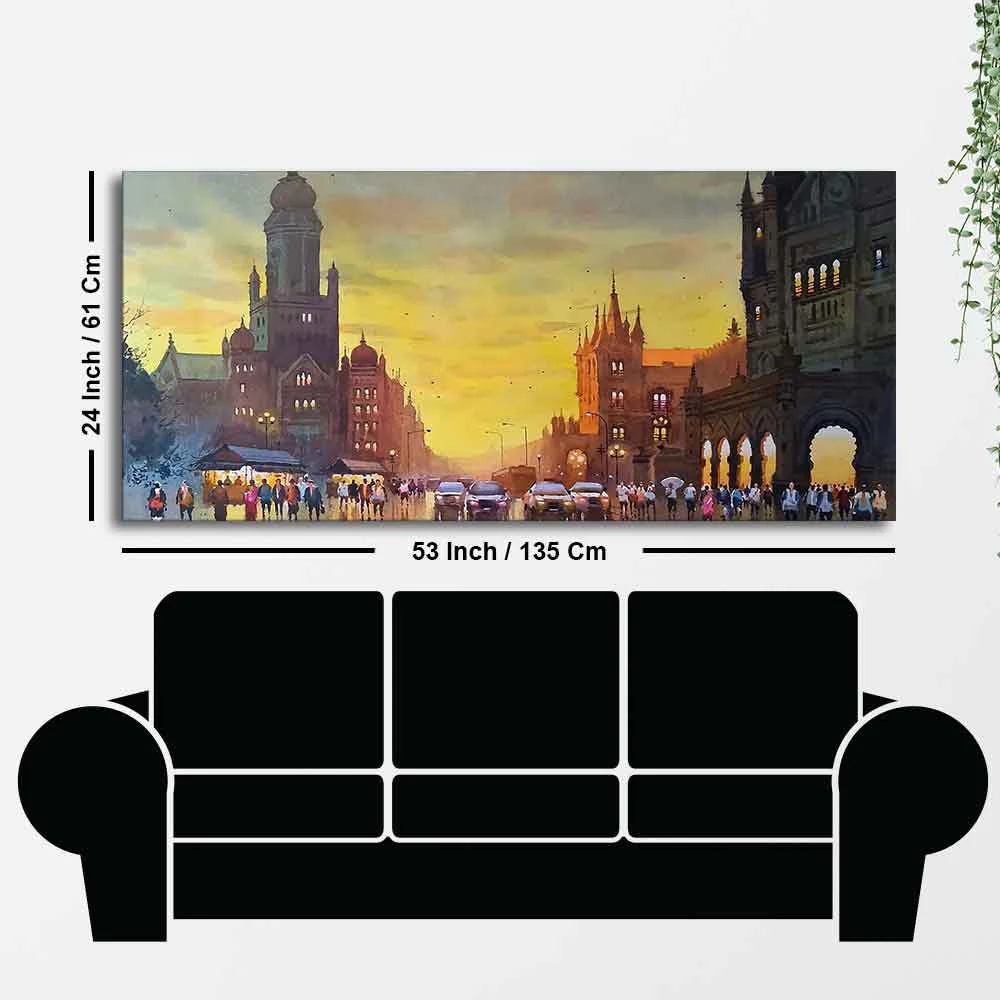 Golden Gate Bridge Abstract Premium Canvas Wall Painting - Image 7