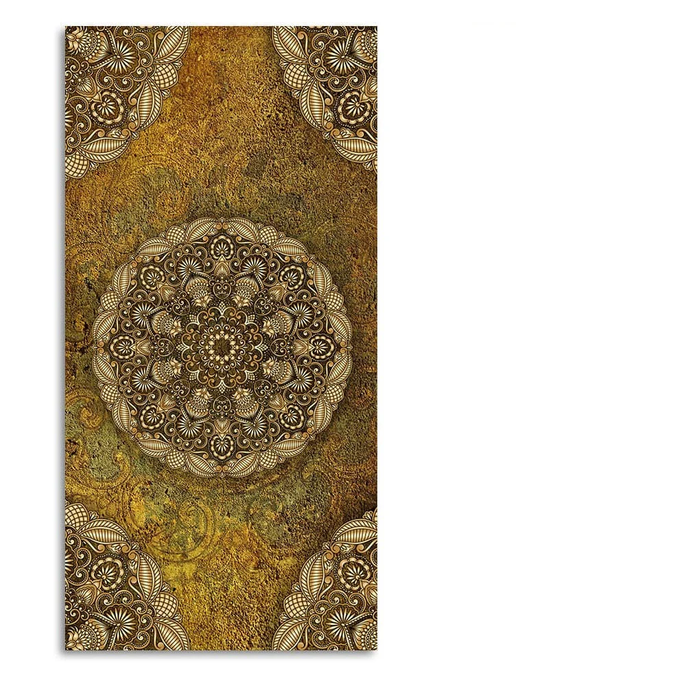 Golden Mandala Design Art Canvas Wall Painting - Image 4
