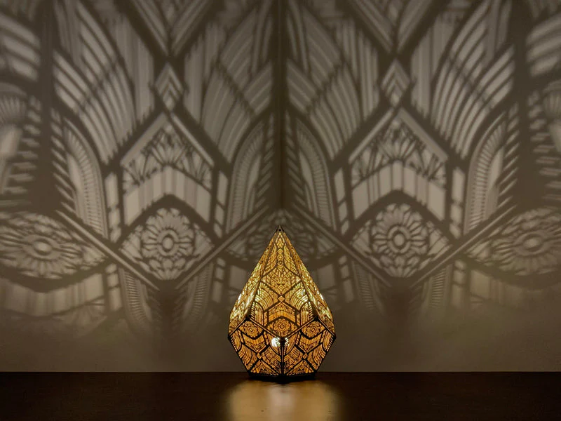 Golden Pointed Decorative Table Light - Image 4