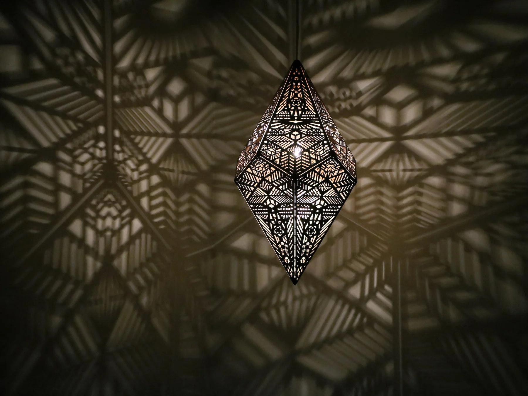 Golden Shadow Casting Hanging Lamp - Image 10
