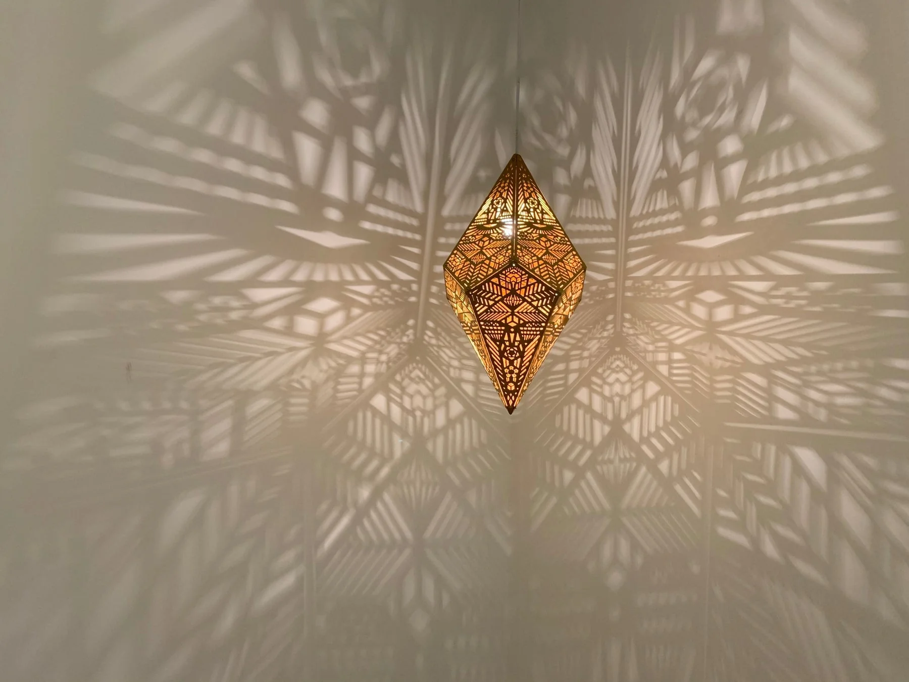 Golden Shadow Casting Hanging Lamp - Image 5