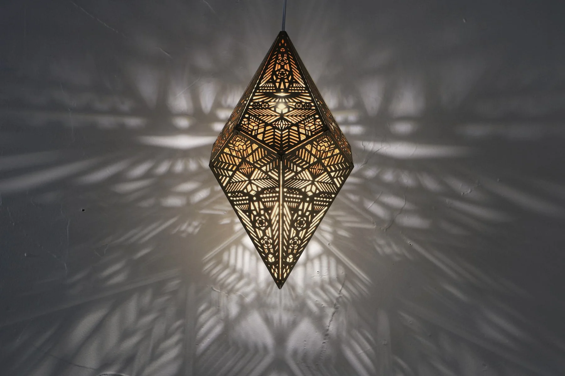 Golden Shadow Casting Hanging Lamp - Image 9