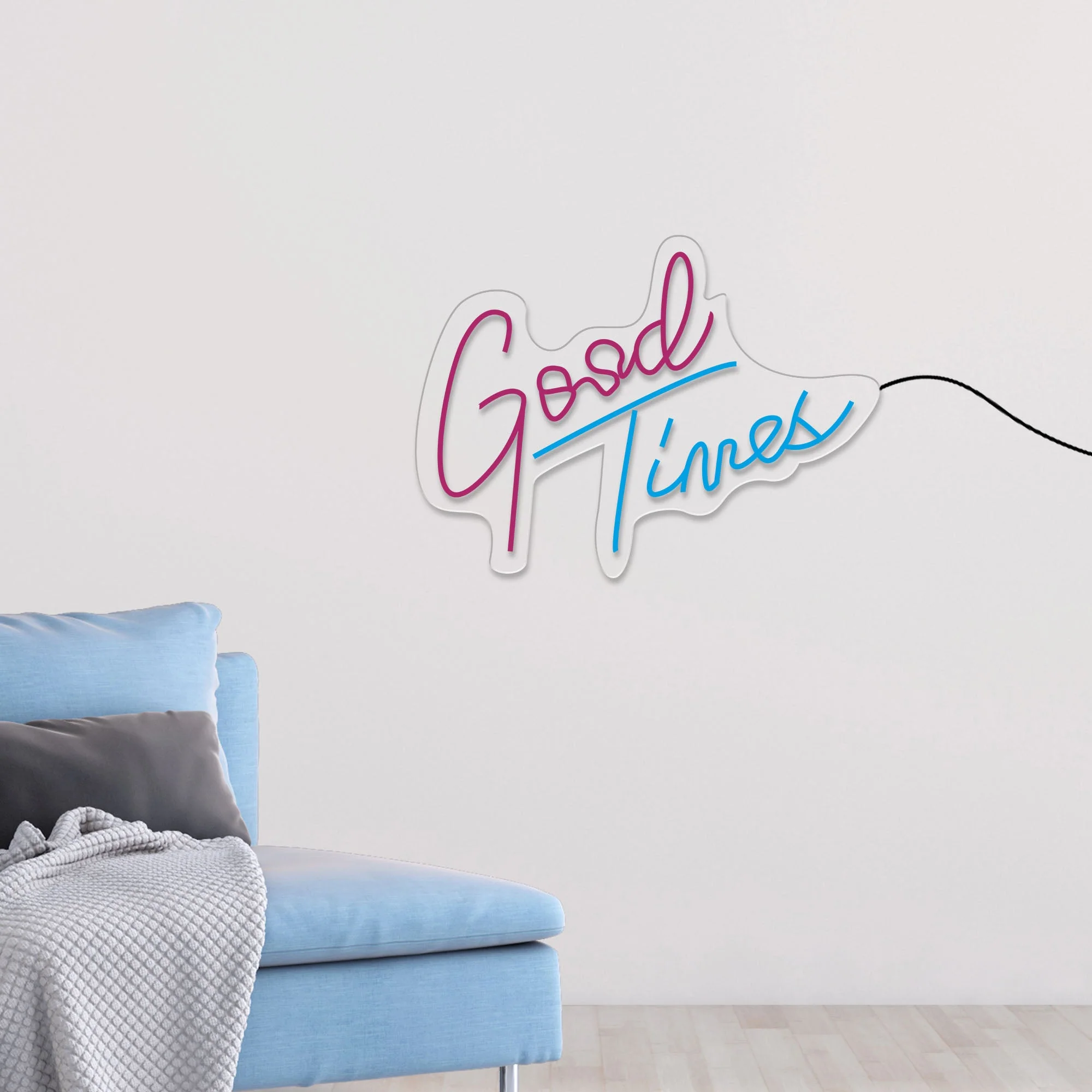 Good Times Text Neon Sign LED Light - Image 2