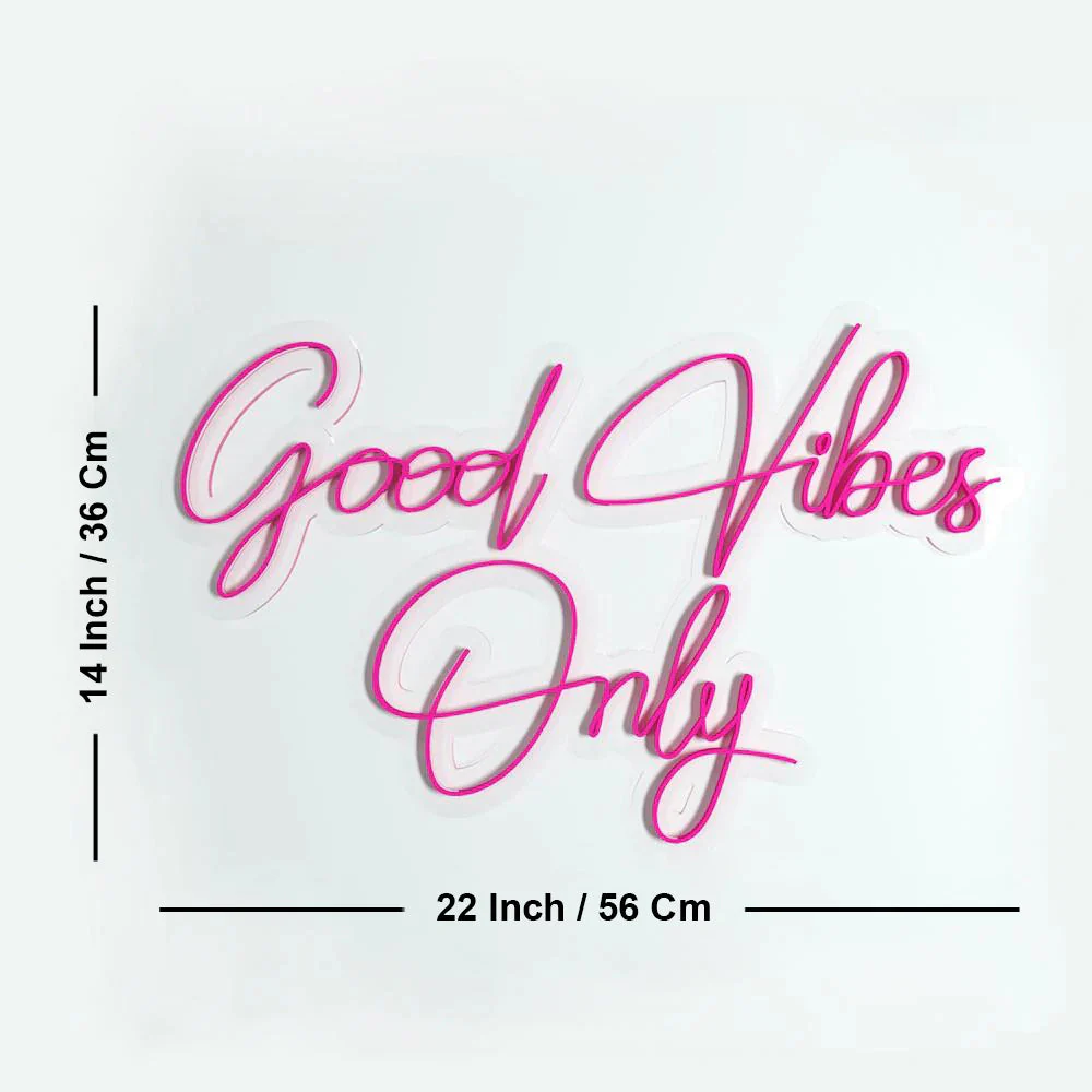 Good Vibes Only Design Neon LED Light - Image 6