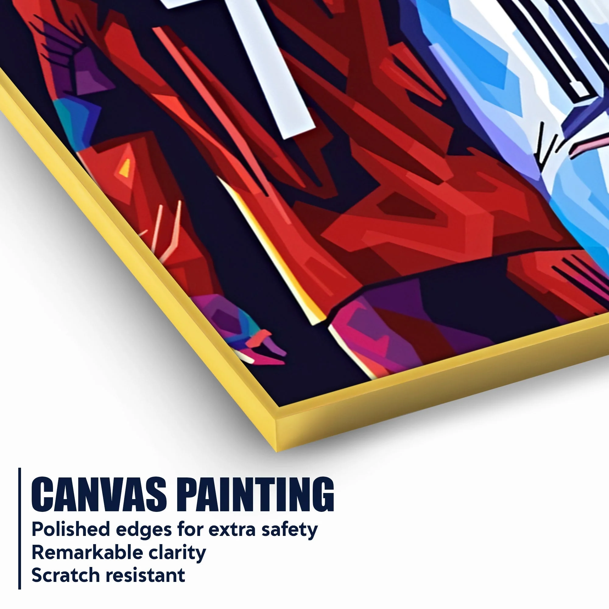 Greatest Of All Time Messi and CR7 Cotton Canvas Wall Painting - Image 4