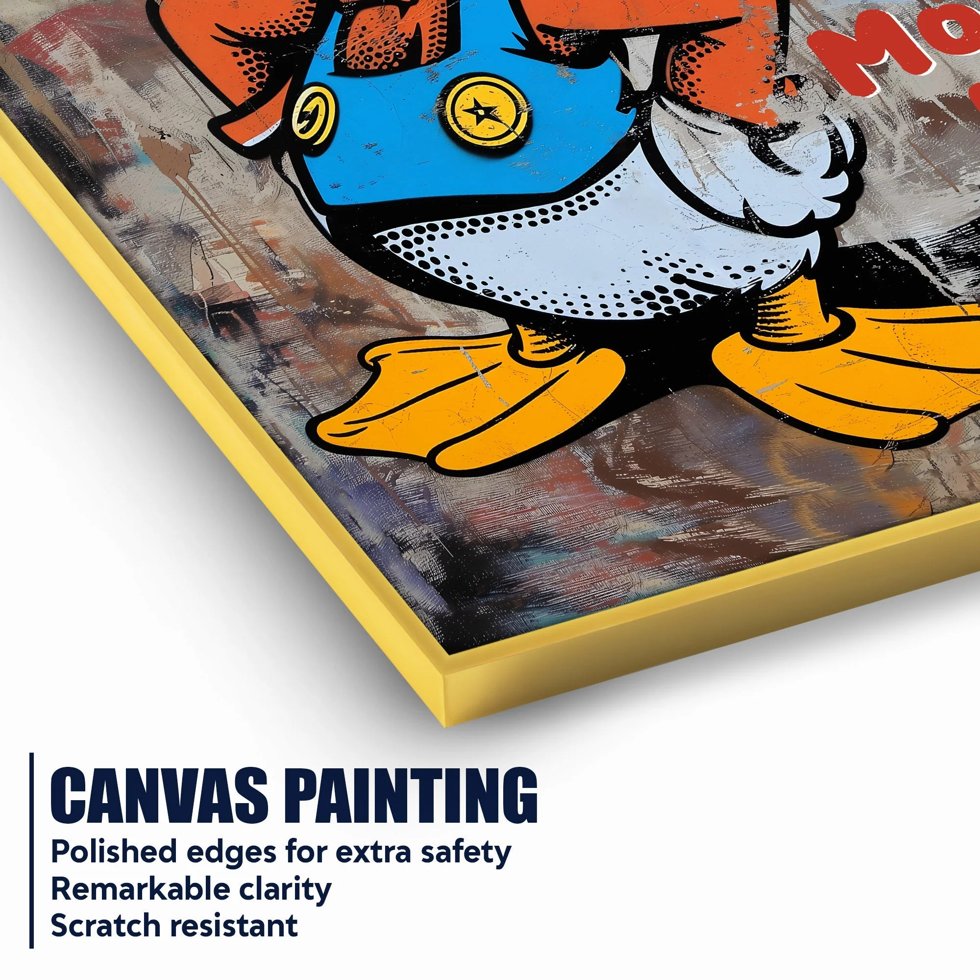 Greedy Donald Cotton Canvas Wall Painting - Image 4