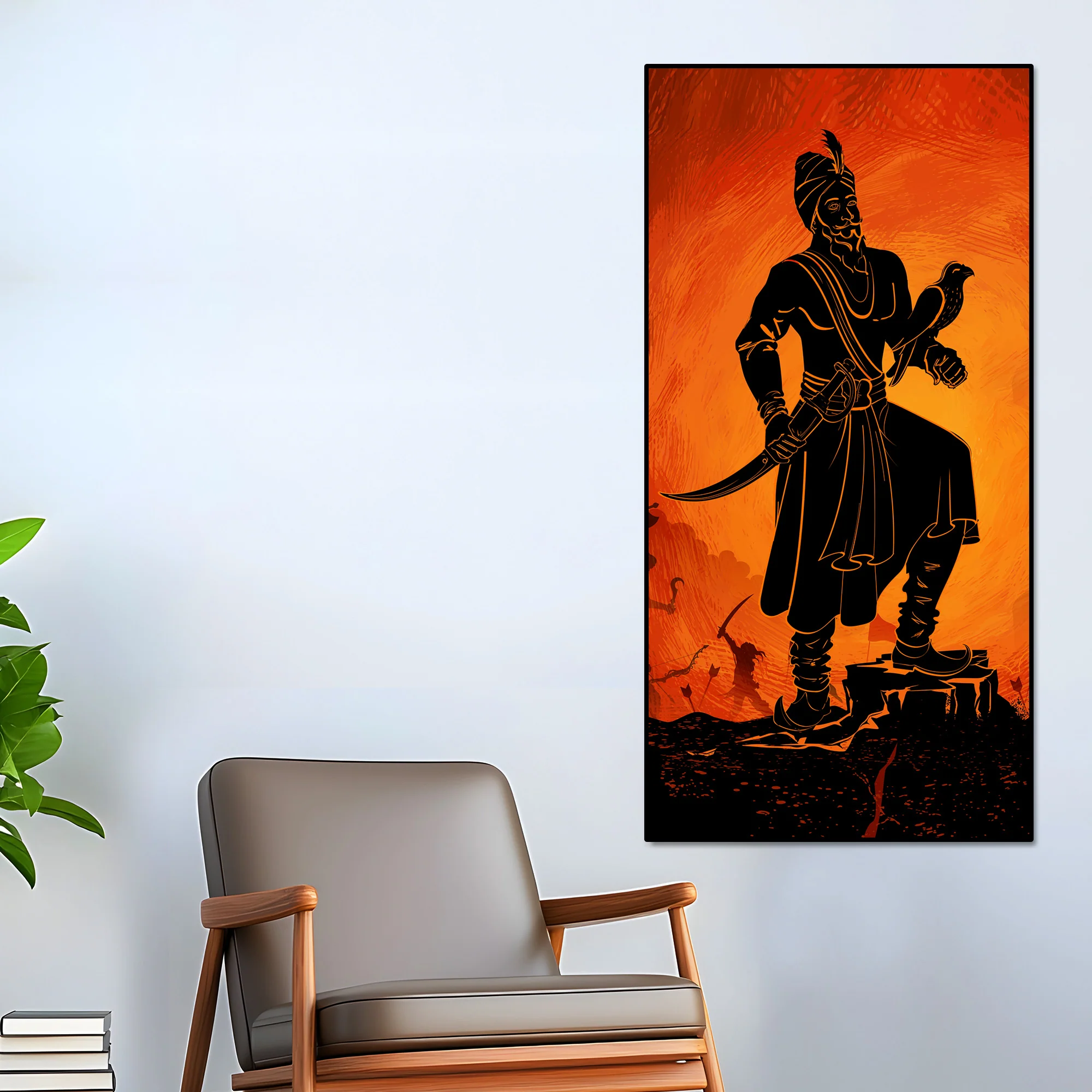 Guru Gobind Singh Canvas Wall Painting - Image 2