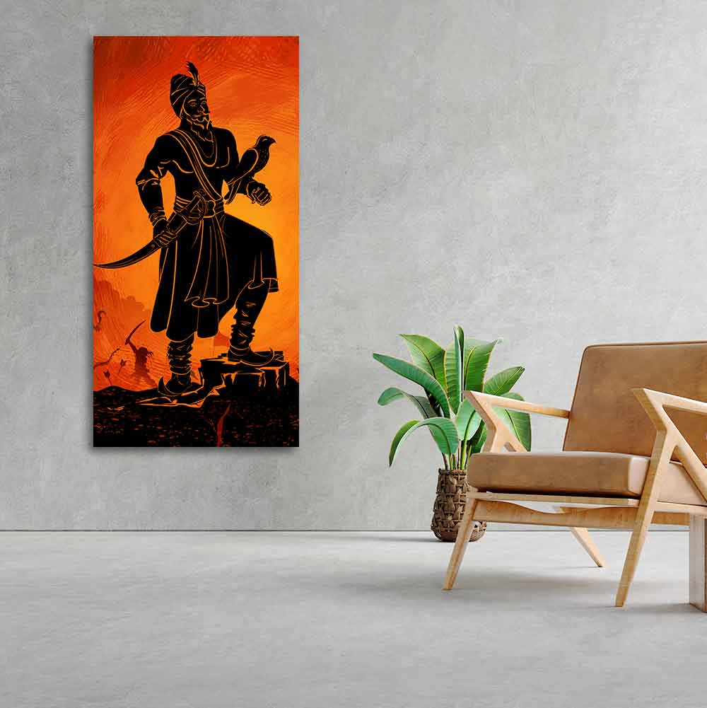 Guru Gobind Singh Canvas Wall Painting - Image 4