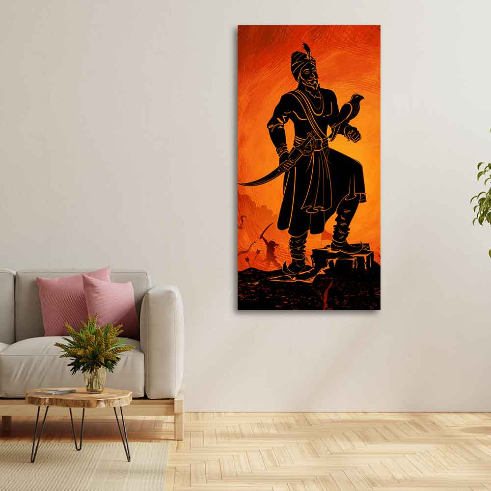 Guru Gobind Singh Canvas Wall Painting - Image 5