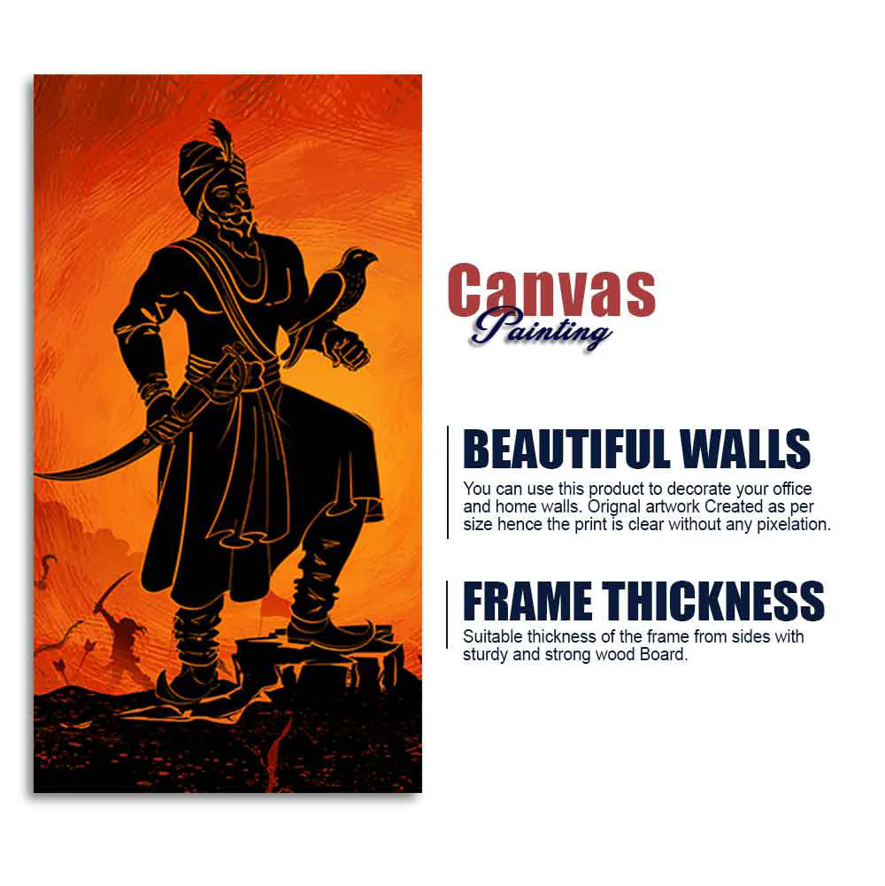 Guru Gobind Singh Canvas Wall Painting - Image 8