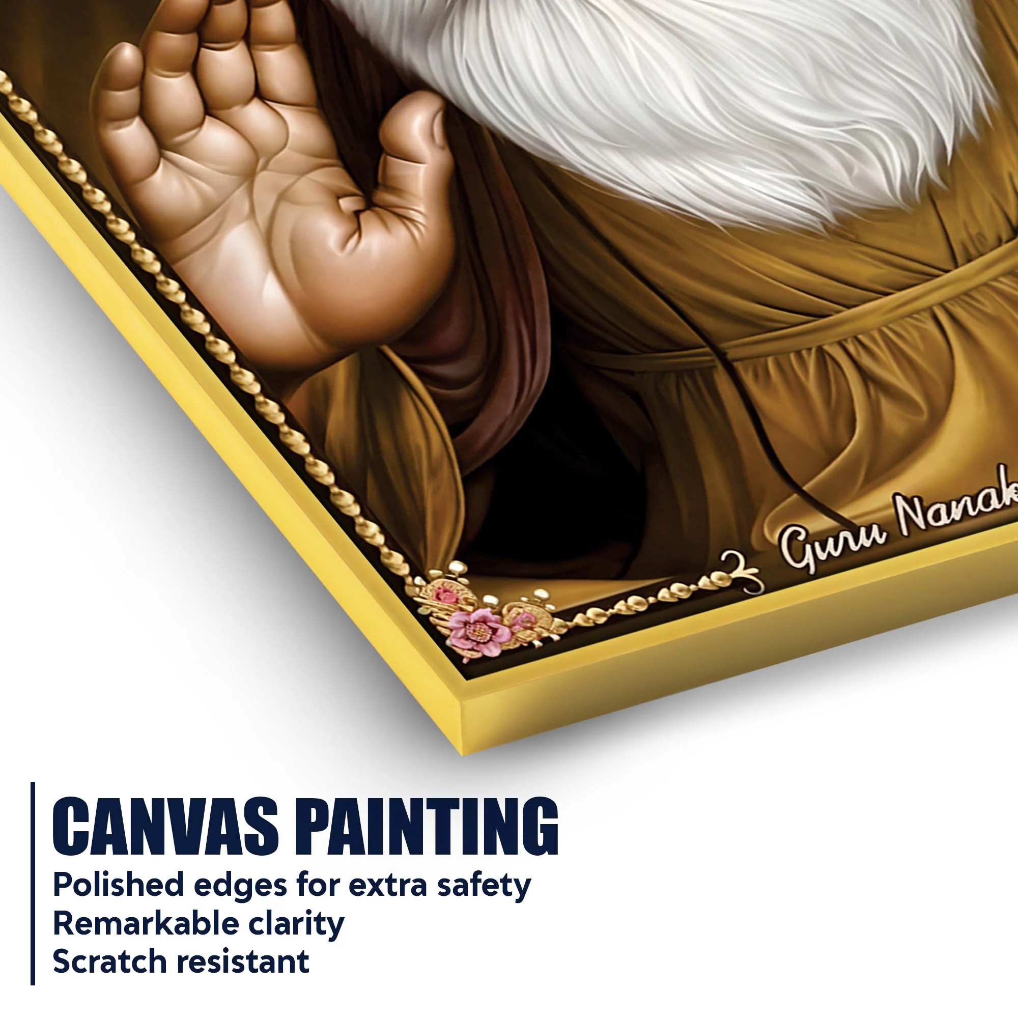 Guru Nanak Dev Ji Wall Painting | Peaceful Spiritual Art - Image 4