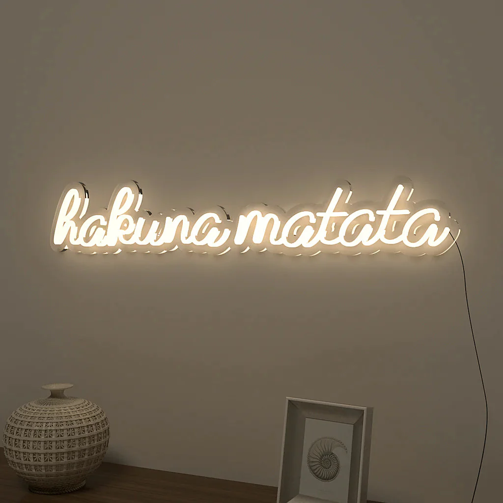 Hakuna Matata Text Neon LED Light - Image 2