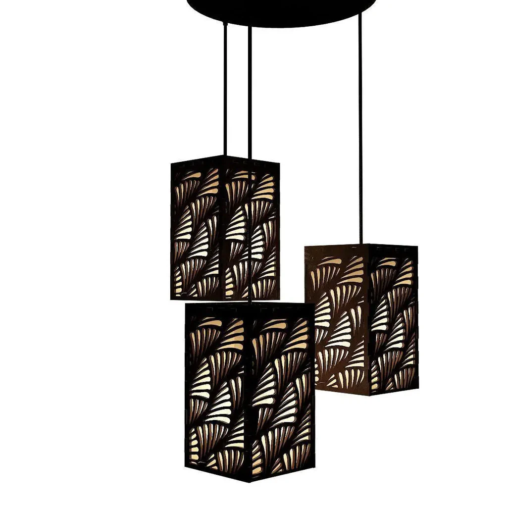 Hanging Ceiling Light Wooden Modern Lamp For Home Decoration, Living Room - Image 3