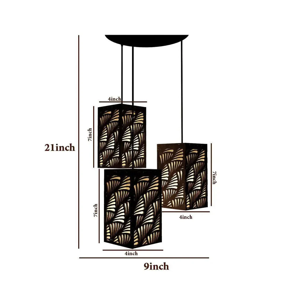 Hanging Ceiling Light Wooden Modern Lamp For Home Decoration, Living Room - Image 4